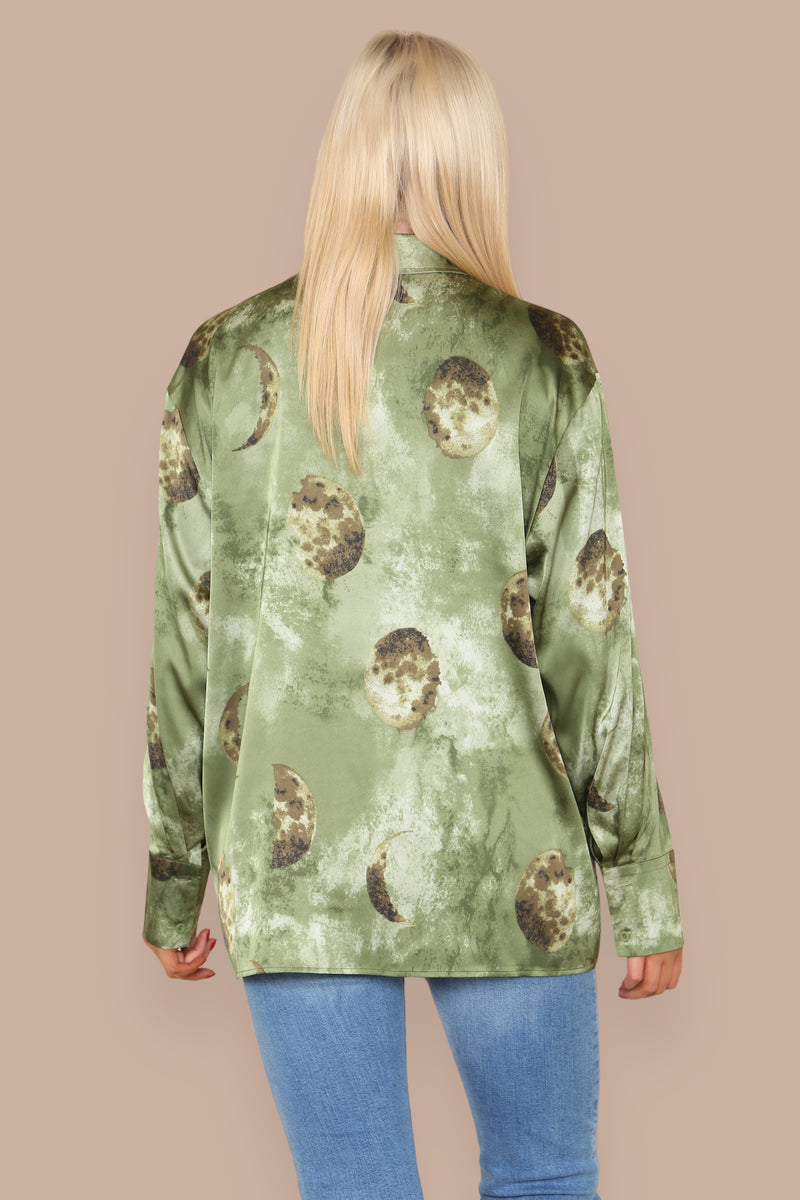 Green Printed Blouse - In Stock Now
