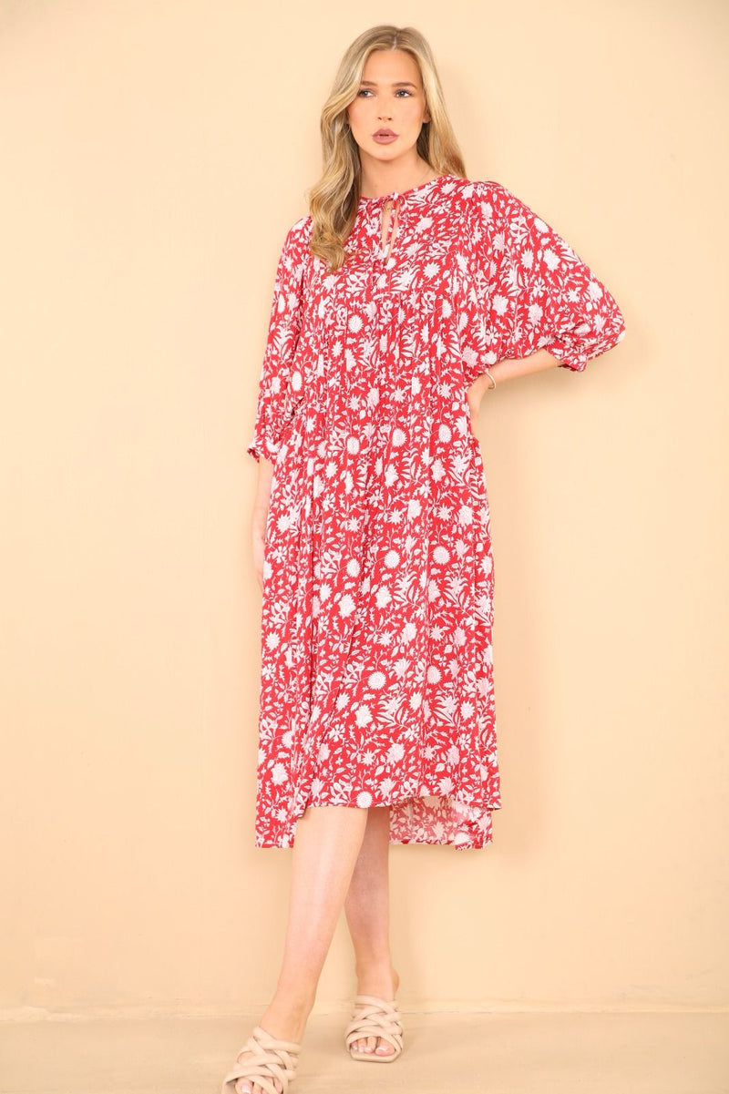 Midi Summer Dress - Pink