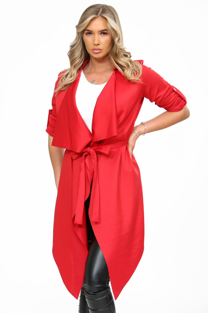 Duster Coat Red