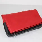 Fold Over Clutch Bag - Red