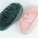 Fur Clutch Bag - Baby pink