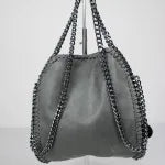 Small Suede Chain Bag (Light Grey, Taupe, Yellow)